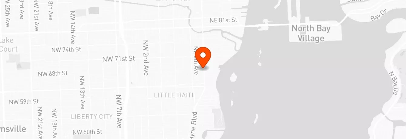 MIAMI FLORIDA TATTOOS location map