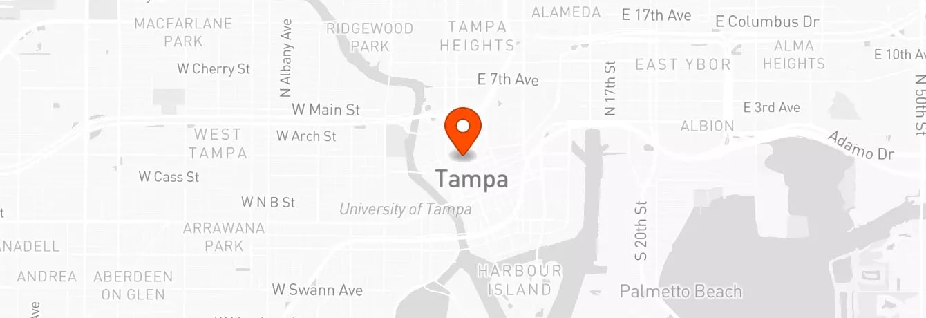 Tampa Tattoo Company location map