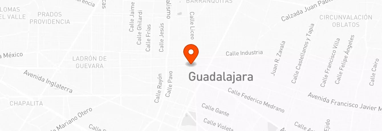 Guadalajara - gotink location map